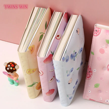 Creative Stress Relief Notebook Colorful Inner Fruit Print Cover Notepad 2970