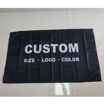 Large Customizable Printing Small Flag Promotional Polyester Fabric Double Sides 3x5 Custom Flag With Logo Custom Print