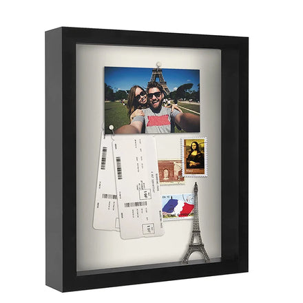 Best Quality Eco-Friendly Japan Style Large Size Shadow Boxes Display Cases White Wedding Photo Frame Scenery Flower Animal