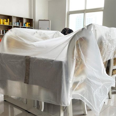 Plastic Polythene Painting Drop Cloth Dust Sheet Clear Painting Tarp Furniture Cover for House or Home DIY