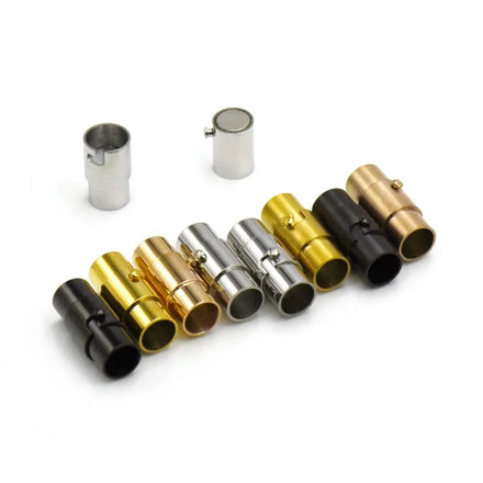 Inner Diameter 2mm 3mm 4mm 5mm 6mm 8mm 10mm Stainless Steel Jewelry Clasps Buckle for Leather Cord Bracelets Connector