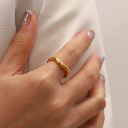 New Fashion Natural Stone African Turquoise Agate Rope Sun 18K Gold Plated Stainless Steel Opening Rings