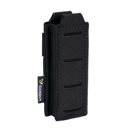 IDOGEAR Tactical Laser Cutting Magazine Carrier Pouch Waist Belt Single Mag Holster Single Magazine Pouch for 9mm Mags