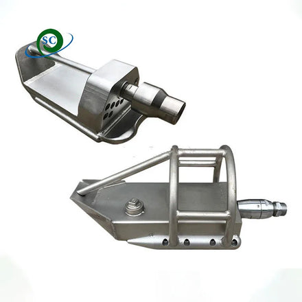 CS High Pressure Cleaning Stainless Steel Ceramic Core Sewer Jetter Nozzle New Condition for Pipe Dredging Ship Type Nozzle
