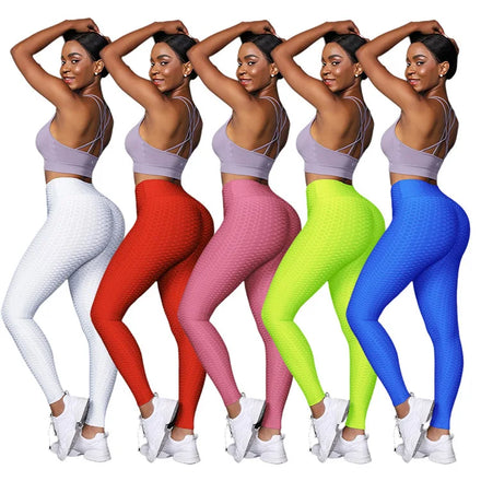 Custom Printed High Waist Polyester Gym Yoga Pants XL Size Seamless Workout Leggings With Butt Lift for Adults Pocketless Design