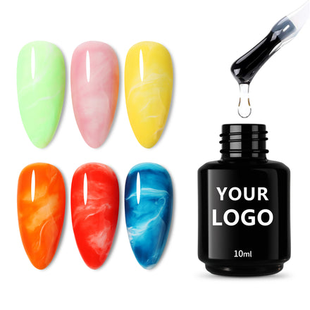 Private Label Blossom Gel clear Nail Art Blooming Gel Low MOQ Soak off Color Combination Blooming UV Gel Polish Private Label