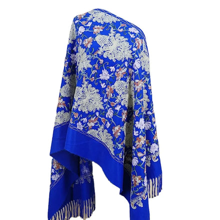 Factory Supplies Unique and Exquisitely Embroidered Shawls Girls Winter Embroidered Scarf Cashmere Shawls