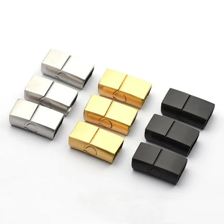 Custom Mens Jewelry Clasp Stainless Steel Buckle for Leather Bracelet Wholesale