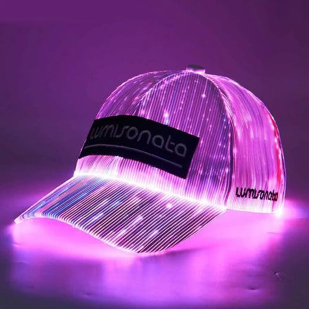 2026 New Arrivals LED Fiber Optic Baseball Cap for Party Decorations