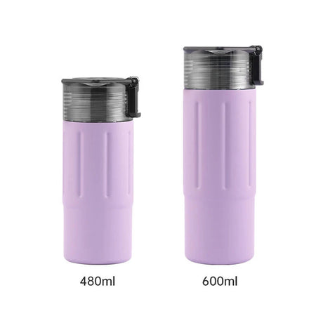 FX Factory Custom 600ml Double Wall Thermos Tumbler Purple Color Insulated Modern Luxury Water Bottle Dishwasher Safe PC