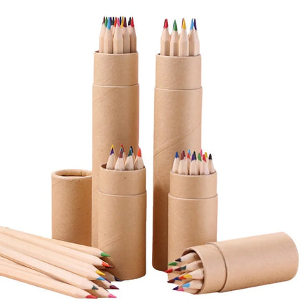XinyiArt Factory Price 12 Colors Color Drawing Pencil Set Kid Color Pencil Set for Kids Beginner