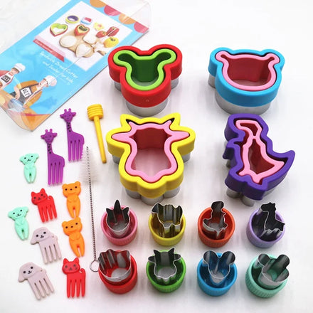 Kitchen Mouse Dinosaur Sandwich Cookie Press Mold Sandwich Cutter Food Cutter Bento Accessories