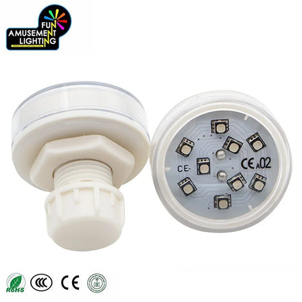 Best 9 Pcs RGB Pixel LED Point Lights IP65 Automatic 180 Angle Park Decoration Amusement Plastic Lamp Body for Theme Park Use
