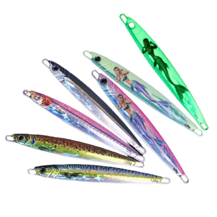 New Fishing Lures 40g 60g 80g 100g 120g 150g 200g 3d Printed Slow Pitch Metal Fishing Jigging Lure