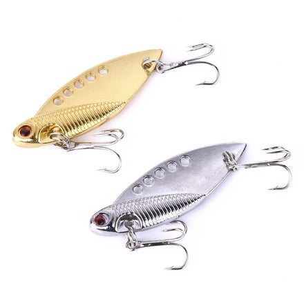 Newup Fishing Lures Wobble Rotating Metal Vib Vibration Bait Winter Artificial Hard Baits 11G 5CM Spinner Spoon Lure Lake Stream