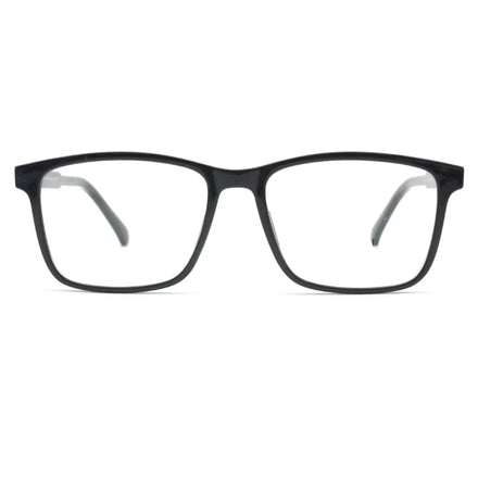 OEM Unisex Rectangle Clear Plastic Eyeglass Frames with Gradient Blue Brown Black Red Colors Latest Design
