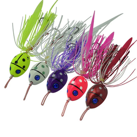 SNEDA 45g 60g 80g 100g 120g 150g New Luminous Lead Head Fishing Jiggig Bait Sea Fishing Silicone Skirt Bait