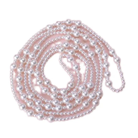 Hot Sale Fashion Jewelry South Sea Shell Pearl Sweater Chain Necklace Round for Woman White Length:63 Inch 1619263