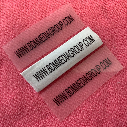 Little Size Washing 50 Times Heat Transfer Printing Labelsimple logo Heat Press Transfer Label for Clothing