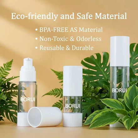 15ml 30ml 50ml White Plastic Vacuum Cosmetic Pump Bottle Airless Serum Lotion Spray for Skin Care & Shampoo