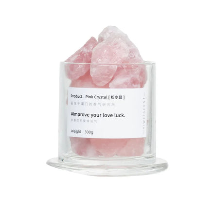 Scented Natural Stones Crystal Block-shaped Amethyst Rose Quartz Healing Stone Energy Ore Mineral Crafts Home Decoration
