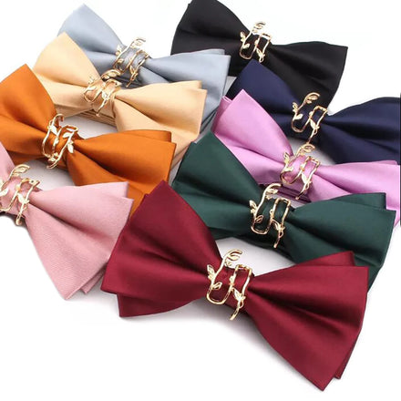 Men Bowtie Casual Solid Bow Tie for Men Women Wholesale Black Bowties Cravats for Party Wedding Black Bowties
