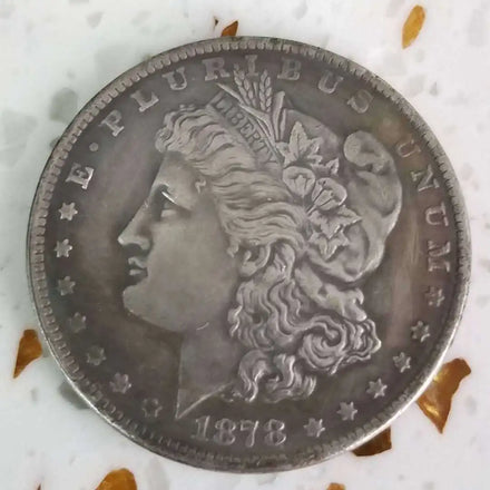28PCS (1878-1921) S Morgan Silver Plated Replica Decorative Commemorative Coins