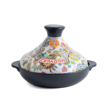 Dining Room Ceramic Kitchenware Ceramic Casserole Cooking Pot and Casserole Soup Pot Suit