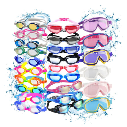 Factory Wholesale All Kinds New Fog Proof Waterproof Kids Adult Diving Swimming Goggles Anti-fog Eye protection Swim Goggles