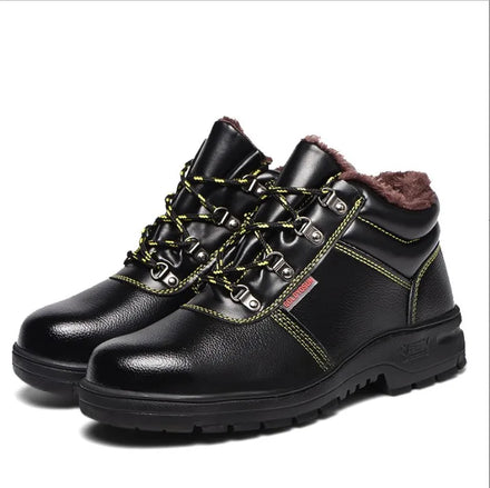Diansen 1688 Safety Boots Anti-Scald Steel Toe Anti-Slip Mesh/Pu Upper High Boots Unisex for Construction Use