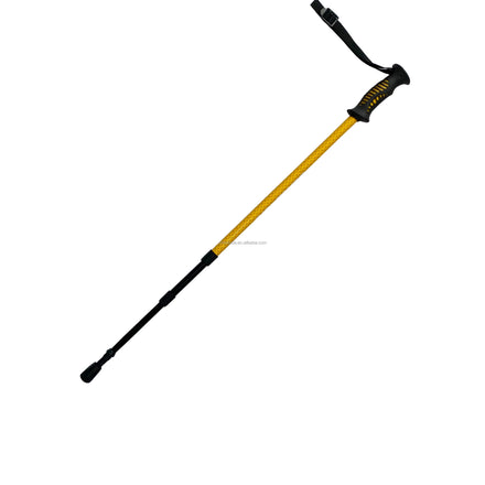 Custom Telescopic Ultralight Aluminum Carbon Trekking Pole with 3-Section Adjustable Length Self Defense Walking Stick