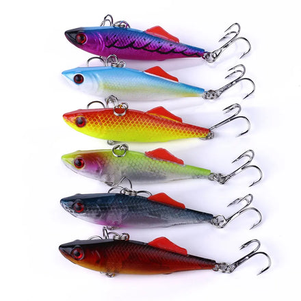7cm/16.5g Full Swimming Fishing Lure ABS Hard Plastic Body Sinking Vib Fishing Lure