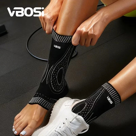 VBOSI Manufacturer Wholesale 3D Knitted Breathable Star Ankle Compression Brace for Running Achilles Sprains Joint Pain Relief