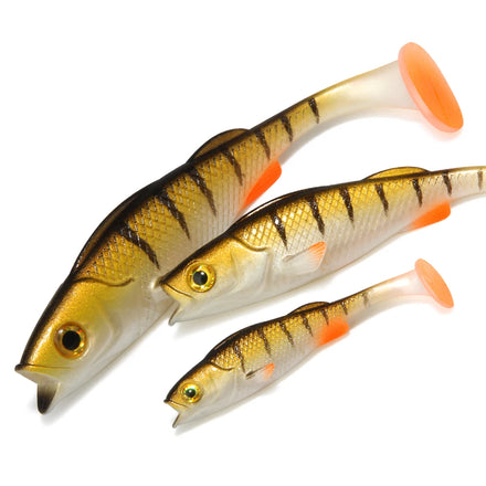 Spinpoler Vigour Perch Soft Fishing Lure Shad 7cm 11cm 14cm Paddle T Tail UV Wobblers Bass Pike Aritificial Silicone Swimbait