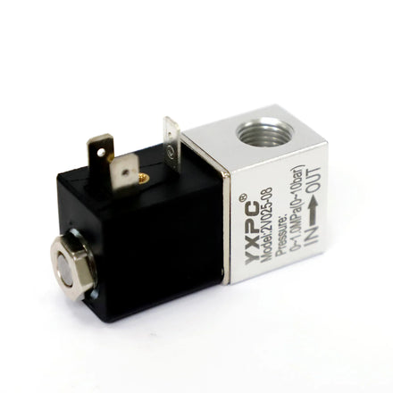 Pneumatic air Black White 2v025-08 2v025-06 4.8W Bicycle 2 Way Direct Drive Control Aluminum 48v 24v Ac 12v Small Solenoid Valve