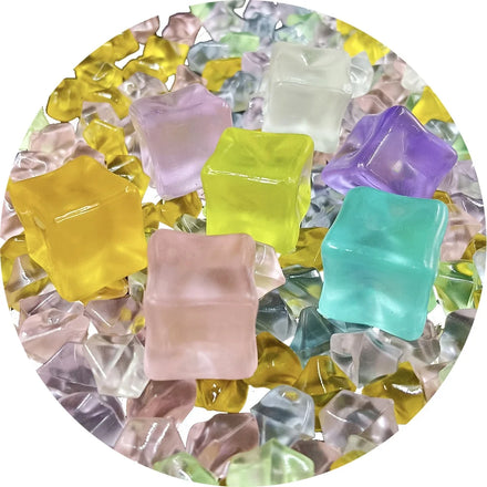 Color Luminous Ice Cubes Artificial Acrylic Ice Stone Luminous Bottle Display Photography Props Wedding Party Decoration