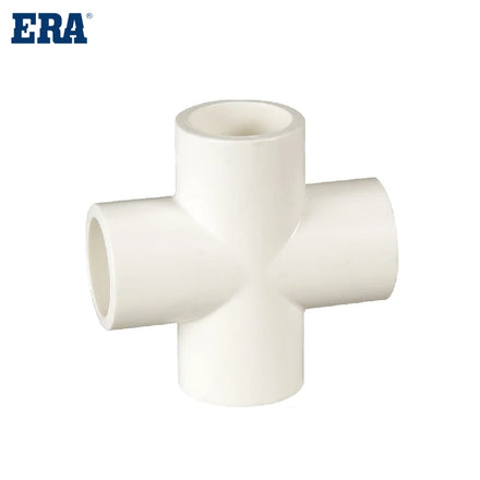 ERA Material Pvc With BS Standard BSPT PVC Thread Fittings Pvc Pipes Cross