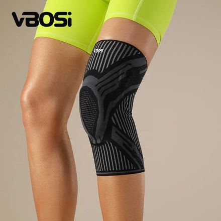 VBOSI Sport Professional Knee Brace for Knee Pain Running Cycling Adjustable Knee Support with Patella Gel Pad & Side Stabilize
