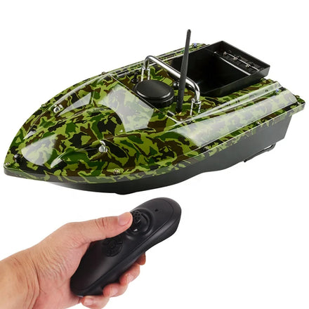 Camouflage Fishing Bait Boat 500M 2KG Cruise Control Camo Feeding Bait Boat Casting Lure Boat
