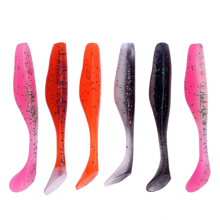 Wholesale Price Fishing Soft Lure 9cm 5.5g Bass Two-color T-tail PVC Artificial Bait Jig Wobblers Carp Swimbait