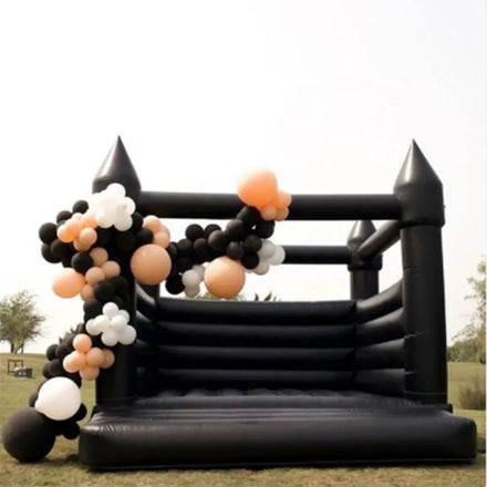 New Wedding Outdoor PVC Black Inflatable Jump Trampoline Inflatable Castle
