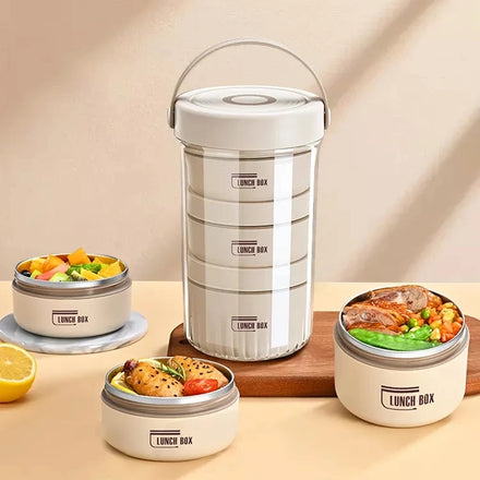 Metal Stainless Steel Bento 304 2 or 3 Tier Children Insulated Carry-all Lunchbox Container Stainless Steel Tiffin Lunch Box