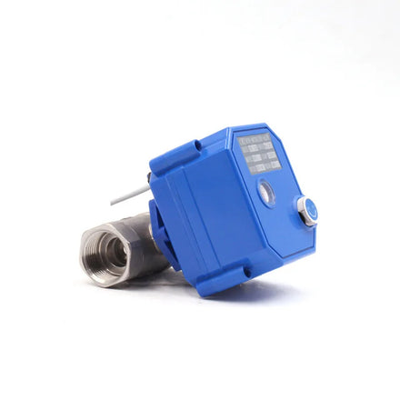 DN8-DN25 Stainless Steel Mini Electric Ball Valve Waterproof Manual Switch Knob 2-Way Three-Wire 220/24/12V Control Valve