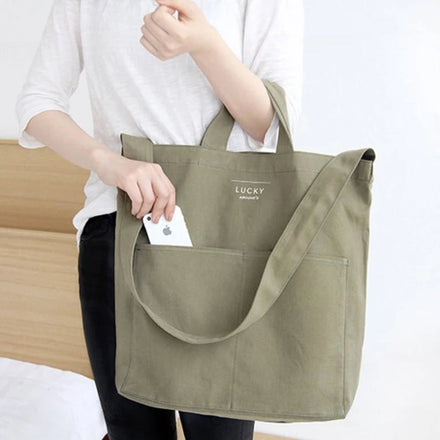 Hot Sale Wholesale Custom Reusable Foldable Large Capacity Present Fashion Canvas Cotton Tote Shopping Bag With Handle