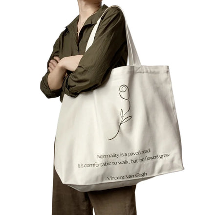 Custom Logo Tote Shopping Bags Eco-Friendly Cotton Canvas Large Durable Reusable for Fashion Promotion or Gift Use No MOQ