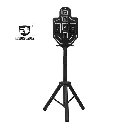 ISPC Laser Cut Steel Stainless Target Silhouette Shooting Targets for CS Toy Gun Training- Tripod Shooting Target Stand