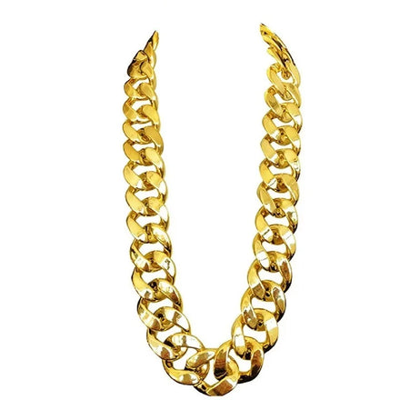 Big Initial Plastic Choker Chunky HipHop Chain Necklace