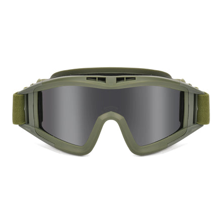 Tactical Goggles 3 Lens Anti Fog Motorcycle Glasses CS Paintball Scratch Resistant Motorcycle Cycling Paintball Safety Goggles