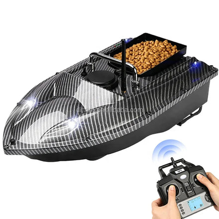 GPS Position Fishing Bait Boat Casting Lure Boat 500M 2KG Autopilot Fishing Bait Boat 40Points (Carbon Fiber)