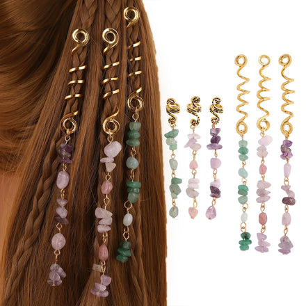 Vintage Ethnic Hairpins Clip African Braids Hair Tools Accessories for Dreadlock Made of Alloy